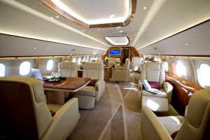 Airbus ACJ319 cabin for Switzerland charter