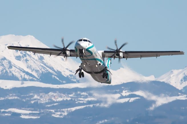 ATR 72F cargo aircraft for Switzerland charter