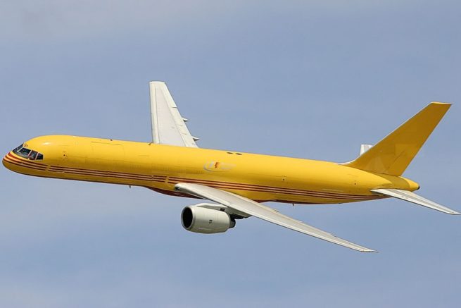Boeing 757 Freighter cargo aircraft for Switzerland charter