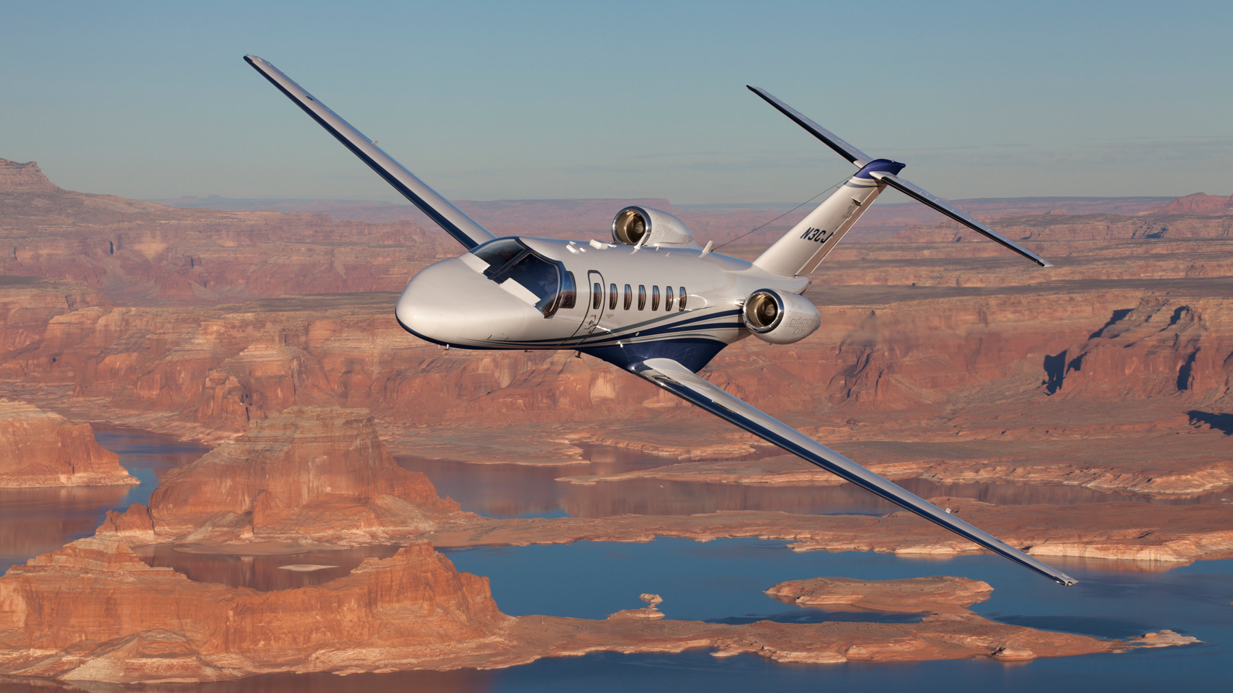 Cessna Citation CJ3 view for Switzerland charter