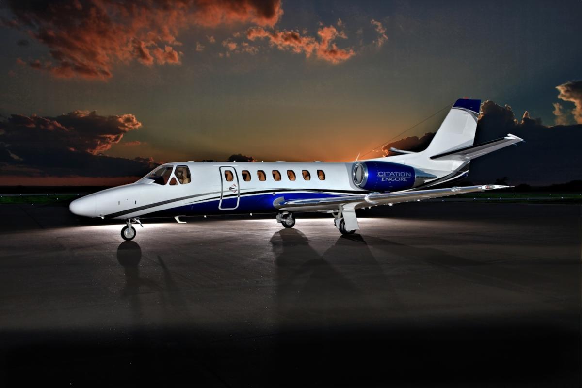 Cessna Citation Encore view for Switzerland charter