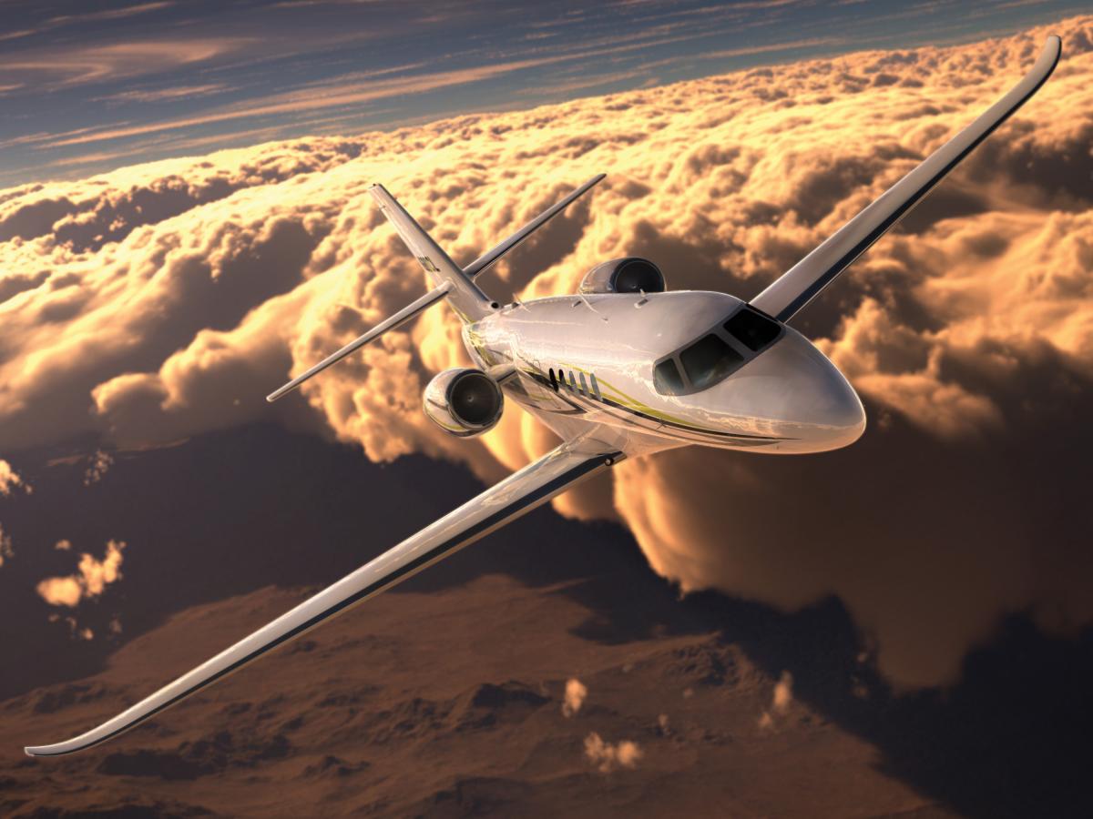 Cessna Citation Latitude view for Switzerland charter