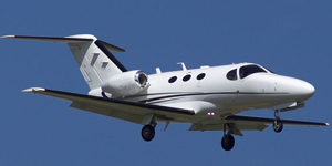Cessna Citation Mustang CE-510 view for Switzerland charter