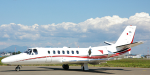 Cessna Citation V view for Switzerland charter