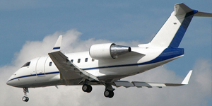 Challenger 600 view for Switzerland charter