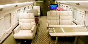 Challenger 600 view for Switzerland charter