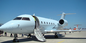 Challenger 601 view for Switzerland charter