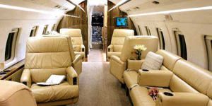 Challenger 601 view for Switzerland charter