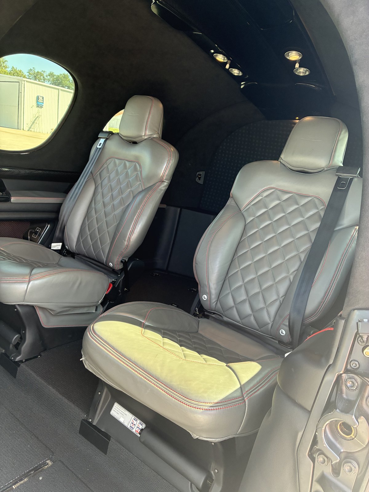 Cirrus Vision Jet SF50 cabin seating for Switzerland charter