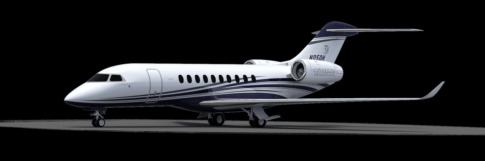 Cessna Citation Hemisphere view for Switzerland charter
