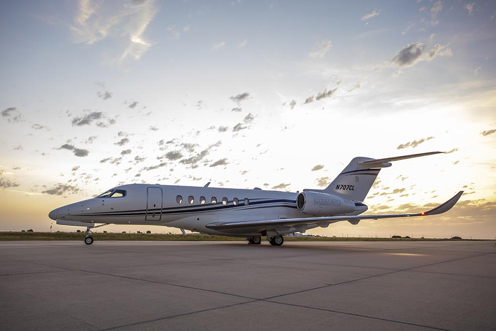 Cessna Citation Longitude exterior for Switzerland charter