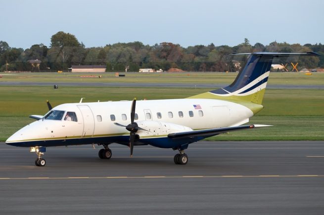 Embraer EMB-120 Brasilia cargo aircraft for Switzerland charter