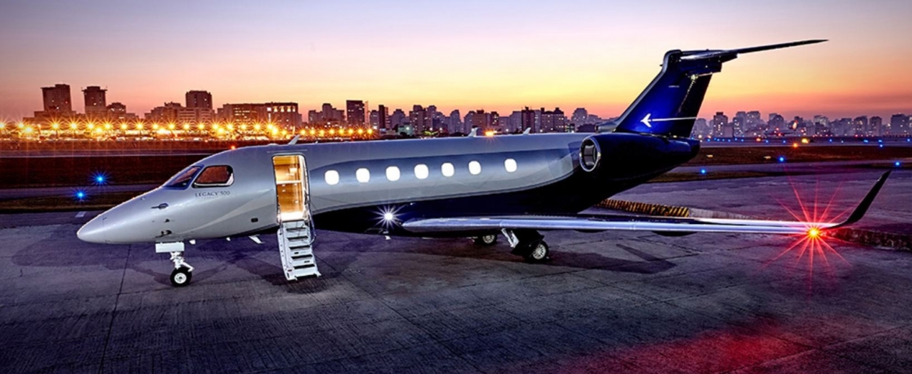 Embraer Legacy 500 view for Switzerland charter