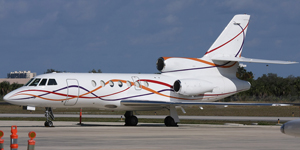 Falcon 50 view for Switzerland charter