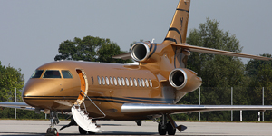Falcon 7X view for Switzerland charter