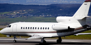 Falcon 900 view for Switzerland charter