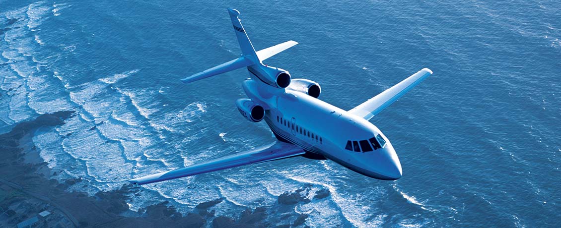 Dassault Falcon 900EX view for Switzerland charter