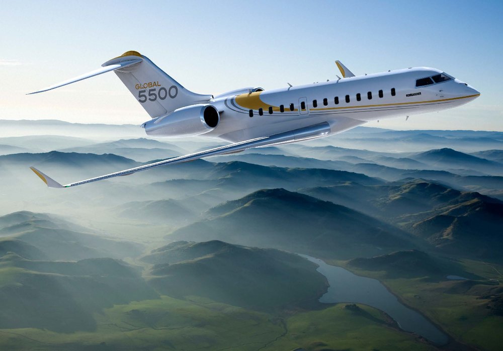 Global 5500 view for Switzerland charter