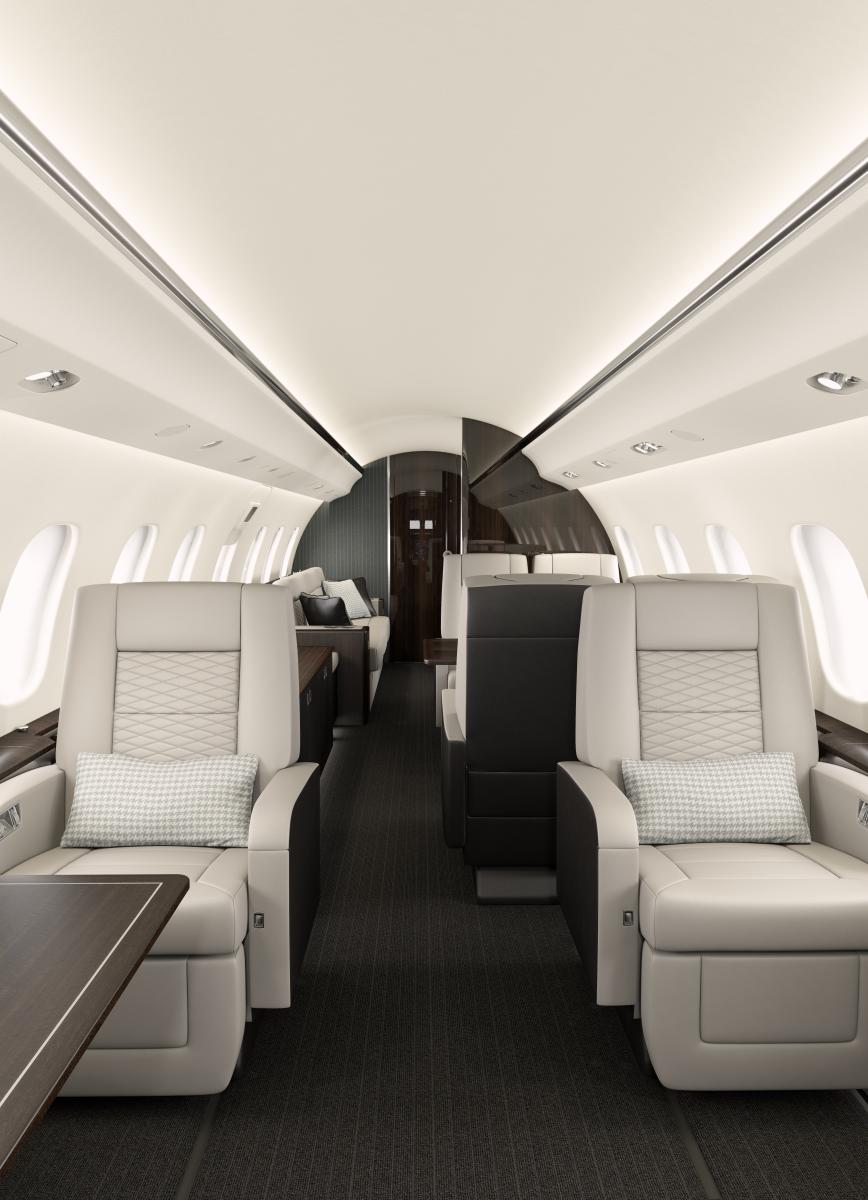 Global 6000 view for Switzerland charter