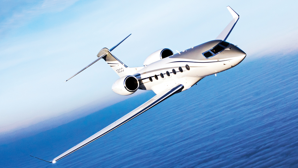 Gulfstream G500 view for Switzerland charter