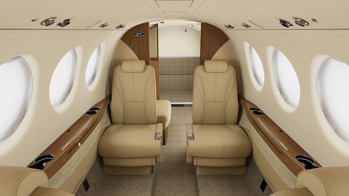 Beechcraft King Air 260 view for Switzerland charter
