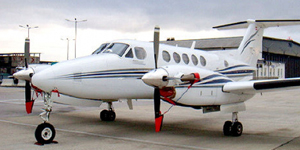 King Air 350 view for Switzerland charter