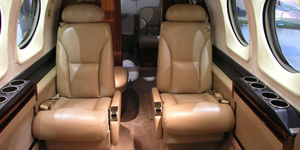 King Air 90 view for Switzerland charter