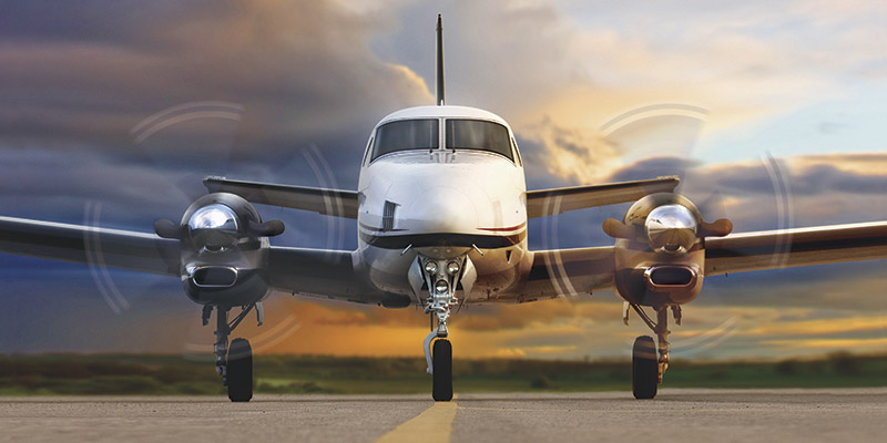 Beechcraft King Air C90GTx view for Switzerland charter