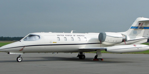Learjet 35 view for Switzerland charter