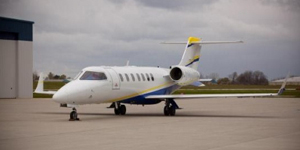 Learjet 40 view for Switzerland charter