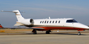 Learjet 45 view for Switzerland charter