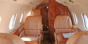 Learjet 55 view for Switzerland charter