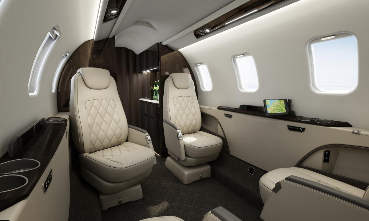 Learjet 75 view for Switzerland charter