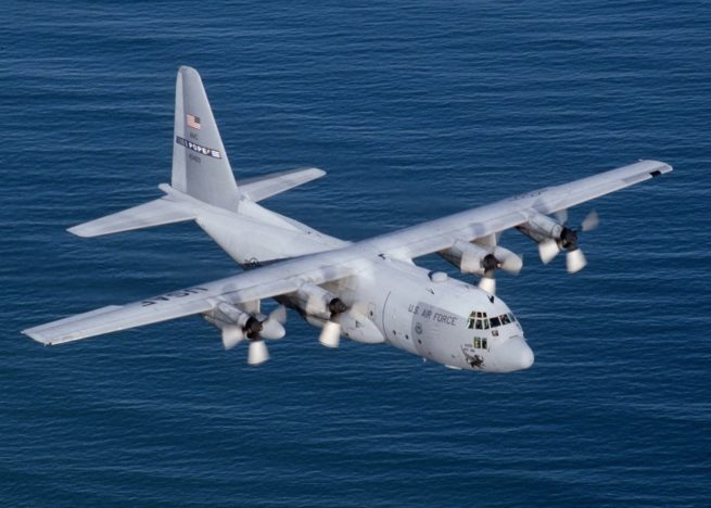 Lockheed C-130 Hercules cargo aircraft for Switzerland charter