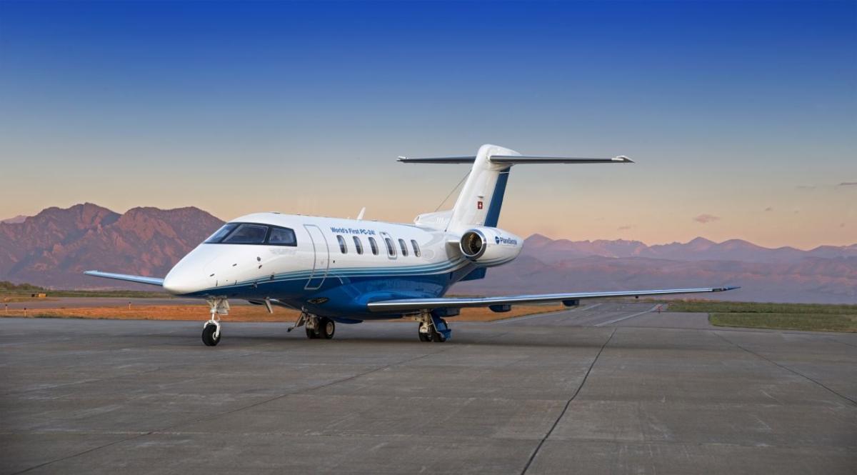 Pilatus PC-24 view for Switzerland charter