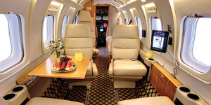 Westwind II view for Switzerland charter